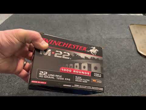 Winchester M22 40 grain copper plated round nose. 1000 rounds- is this stuff good or junk?