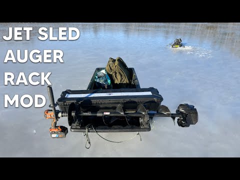 Jet Sled Ice Auger Rack Mod. Kolpin Rhino XL Grip.