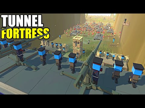 Super Fortress DEATH TUNNEL VS 1000 Soldiers! - Ancient Warfare 3
