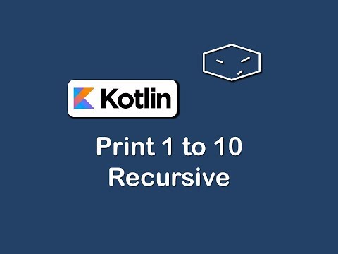print 1 to 10 recursive in kotlin