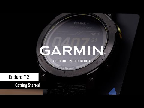 Išmanusis laikrodis Garmin Enduro 2, Anglies spalvos korpusas su juodu nailoniniu dirželiu „UltraFit“ video