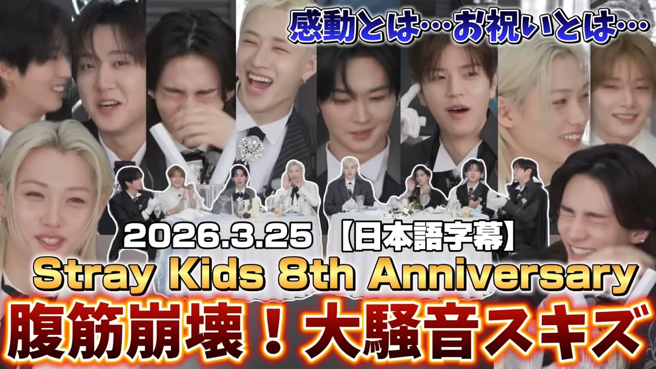 【日本語字幕】2026.3.25 stray kids８周年記念とはなんだろうと考えたくなる動画。8th anniversary LIVE #straykids #skz #hyunjin 
