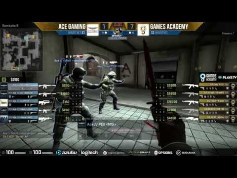 WinOut CS:GO Tournament - Games Academy vs. ACE Gaming (Mapa 3 - Dust 2) - Narração PT-BR