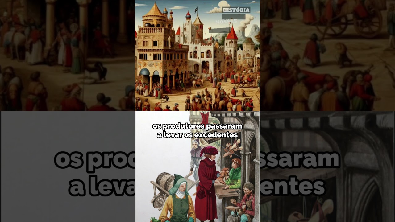 COMO SURGIRAM AS FEIRAS MEDIEVAIS? #shorts #historia #curiosidades #idademédia #históriamedieval