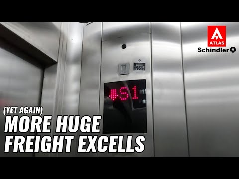 Large Atlas Schindler Excell Freight Traction Elevators - Grocery, 63rd Ave. - GO, BR