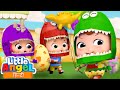 Dino Party I डायनोसर पार्टी I Nursery Rhymes In Hindi  Little Angel Hindi