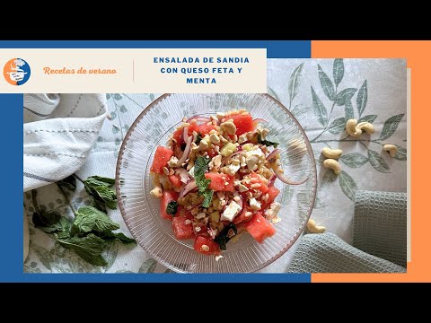 PRUEBA ESTA REFRESCANTE ENSALADA DE SANDIA con QUESO FETA Y MENTA