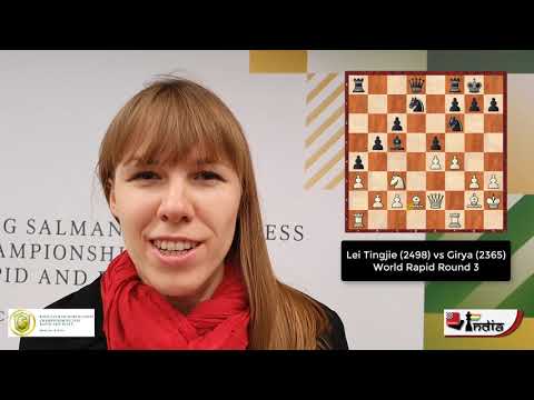 Olga Girya leads the women's section of World Rapid 2019 with 4.0/4