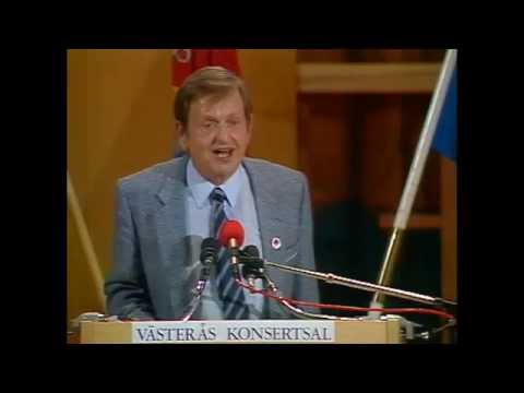 Valet 1985 - Duellen - Olof Palme (S) och Ulf Adelsohn (M)