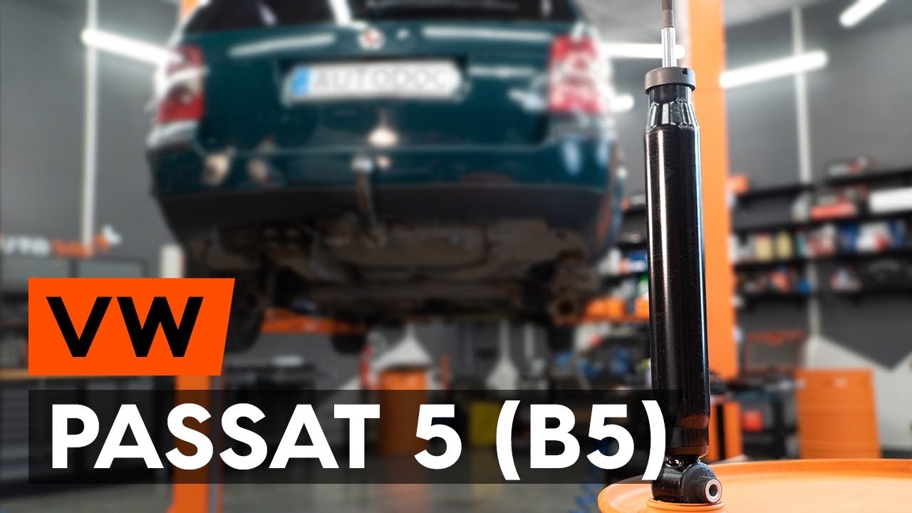 Kaip pakeisti VW Passat B5 Variant amortizatorių: galas - keitimo instrukcija