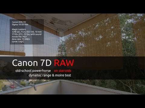 Canon 7D RAW test
