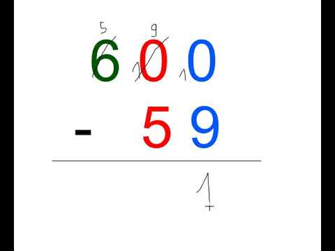 tuto soustraction à deux zéros