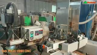 MÁY PHAY MỘNG 2 ĐẦU CNC. MÁY LÀM MỘNG ÂM DƯƠNG CNC 2 đầu kết hợp Woomaster