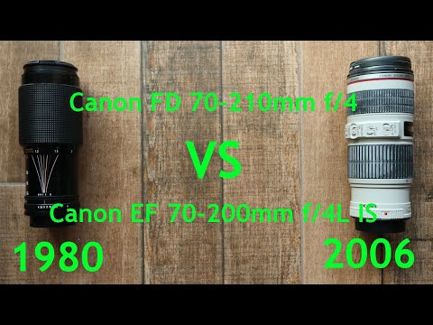 Canon FD 70-210mm f/4 vs Canon EF 70-200mm f/4L IS