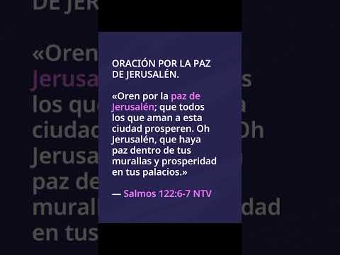 ORACIÓN POR LA PAZ DE JERUSALÉN.#biblia #viral #paz #jesus  #