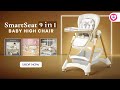 India S Smartest 9 In 1 Baby High Chair HunyHuny SmartSeat For Modern Indian Homes