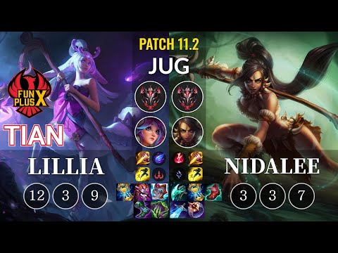 FPX Tian Lillia vs Nidalee Jungle - KR Patch 11.2