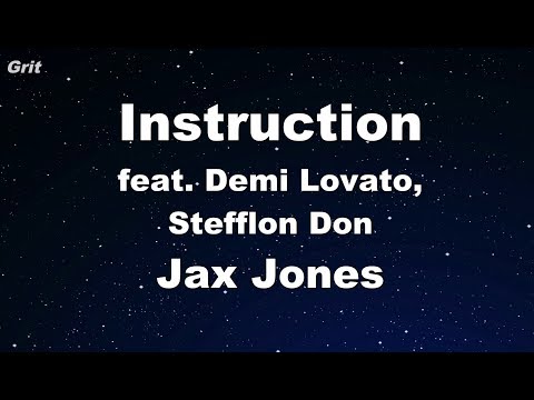 Instruction ft. Demi Lovato, Stefflon Don - Jax Jones -  Karaoke 【No Guide Melody】 Instrumental