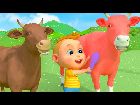 The Rainbow Colors Song -  Cow Videos | Nursery Rhymes & Kids Songs