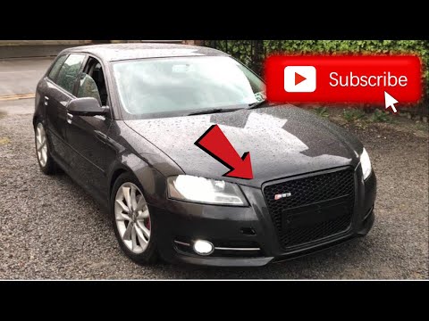 Installing RS3 Front Grill and Led Head light bulbs on a Turbo diesel powered Audi A3 8P part 2