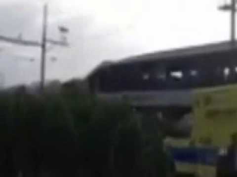 RAW: Two Passenger Trains Collide HEAD ON in Switzerland, 40 Injured