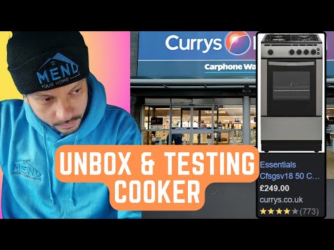 Currys Essentials Gas Cooker | Unbox & Test! CFSGSV18