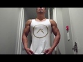 ゲイビデオ男優のトレ後の密室パンプチェック💪