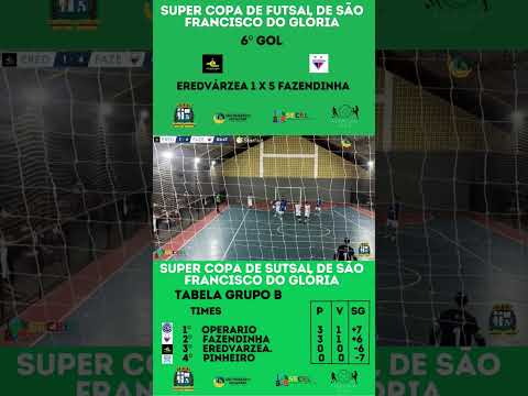 Super Copa de Futsal de São Francisco do Glória #gol #futsal #golaço #bola #futebol #minasgerais
