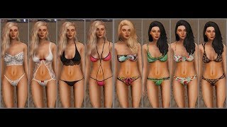  Bikinis and Lingerie for Lana Sims 4