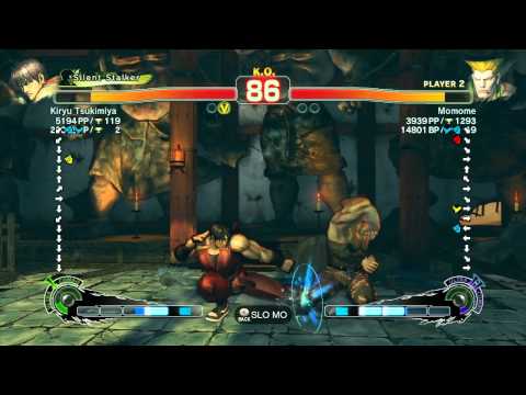 SSF4 AE 2012: Kiryu Tsukimiya (Guy) vs Momome (Guile) - Xbox Live Ranked Match