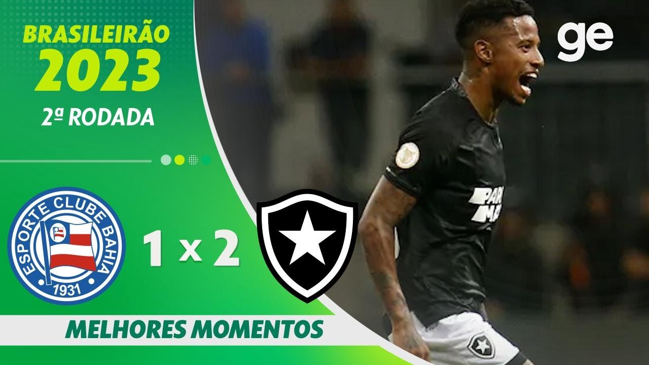 VÍDEO | Gols e melhores momentos da vitória do Botafogo sobre o Bahia na Arena Fonte Nova