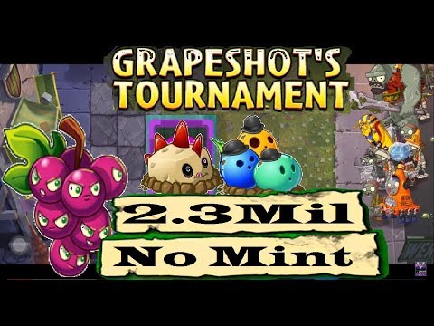 Plants vs Zombies 2 Battlez NO MINT Over 2.3Mil Grapeshot's Tournament (PvZ Battlez week 56)
