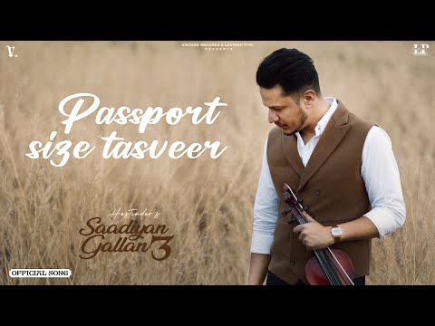 Passport Size Tasveer (Official Audio) Hustinder | Black Virus | Vintage Records | Punjabi songs