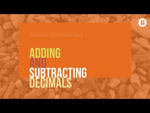 Adding and Subtracting Decimals