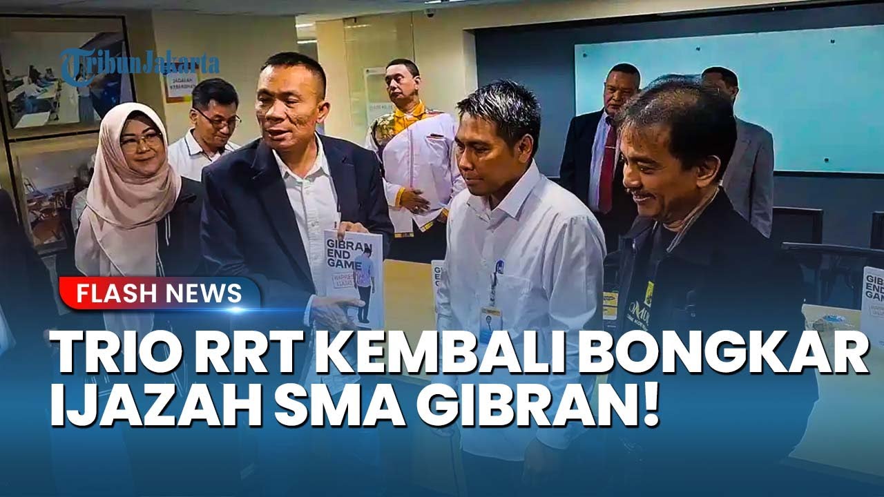 Trio Rrt Trio RRT Beraksi! Roy Suryo CS Ragukan Ijazah SMA Gibran, Sebut ...