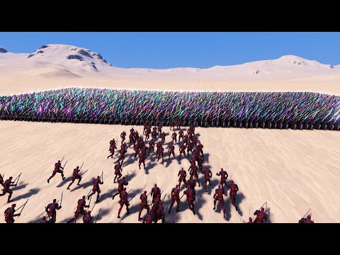 500 DEAD POOL Vs 5,000 JEDI ULTIMATE EPIC BATTLE SIMULATOR