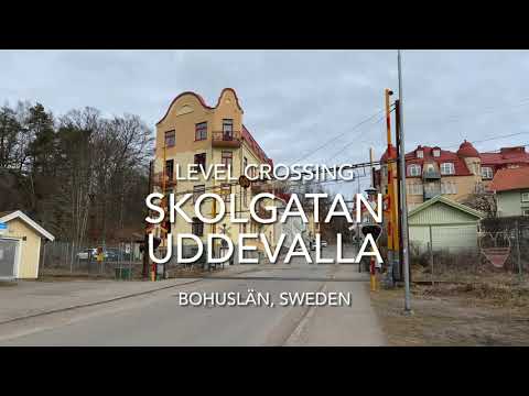 Level Crossing, Skolgatan, Uddevalla, Bohuslän, Sweden