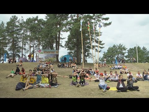 Міжнародны лагер "Крынічка" адкрыўся ў Рагачоўскім раёне видео