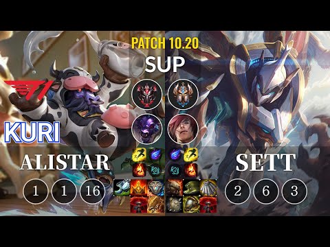 T1 Kuri Alistar vs Sett Sup - KR Patch 10.20