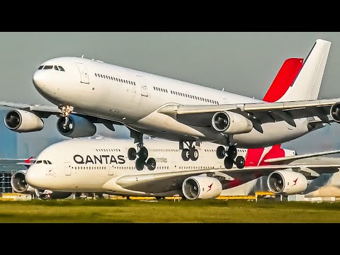 20 AWESOME LANDINGS from CLOSE UP | A380 B747 A340 B777 | Melbourne Airport Plane Spotting