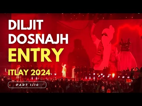 Diljit Dosanjh Entry | G.O.A.T song | Milano Concert 2024