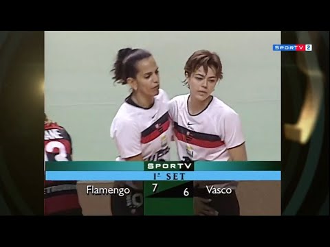 Virna e Leila vs Vasco (2000-01) - Flamengo campeão da Superliga sobre o Vasco de Fernanda Venturini