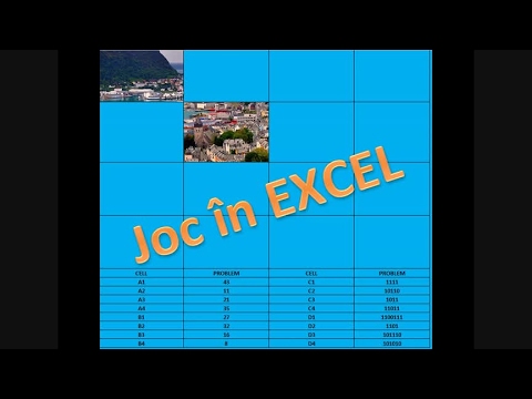 Crearea unui joc în aplicația Microsoft Excel 2010 (Game in Excel)
