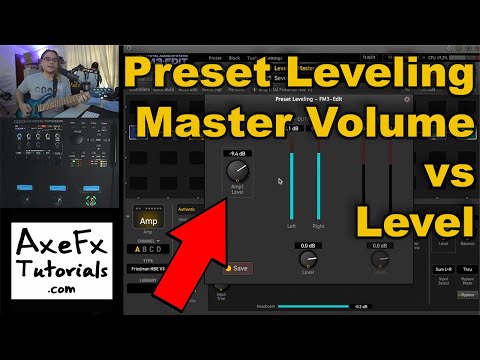 Preset Leveling: Master Volume vs Level in the Amp Block
