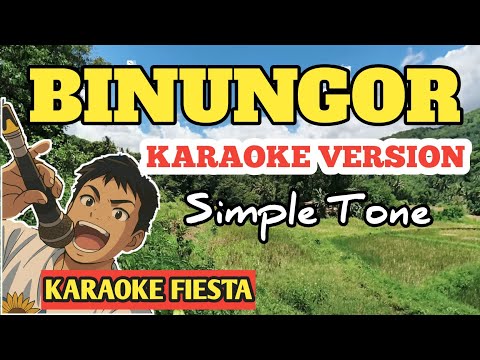 BINUNGOR - Simple Tone | Karaoke Lyrics | Tayaw karaoke [ Karaoke Fiesta ]