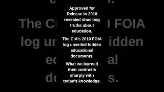 Approved for Release in 2010 revealed shocking truths about education.