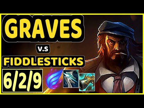 GRAVES vs FIDDLESTICKS - 6/2/9 KDA JUNGLE CHALLENGER GAMEPLAY - BR
