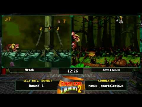 Mitch vs Antilles58 - Donkey Kong Country 2 Any% Tournament 2016