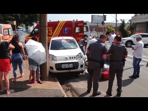 Acidente é registrado na Avenida Rio Claro