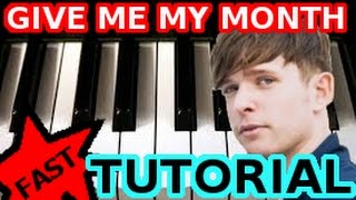 JAMES BLAKE - Give Me My Month - PIANO TUTORIAL Video (Learn Online Piano Lessons)